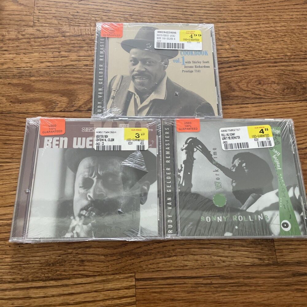 Jazz Collector CD Lot Sonny Rollins Ben Webster Eddie Lockjaw Davis Prestige OJC